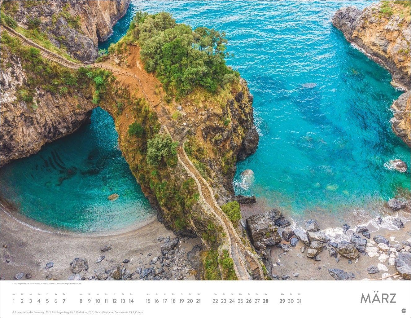 Auf Traumpfaden Posterkalender 2027: Großer Foto-Wandkalender. Landschafts-Kalender 2027 mit Fotos atemberaubender Wege. 44 x 34 cm. Querformat. – Bild 4