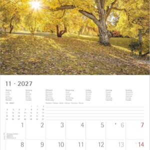 Sunny Moments 2027: Wandkalender 30x30 cm (30x60 cm geöffnet) mit Notizkalendarium, 12 Sonnenauf- und Sonnenuntergängen und Bucket-List – Bild 7
