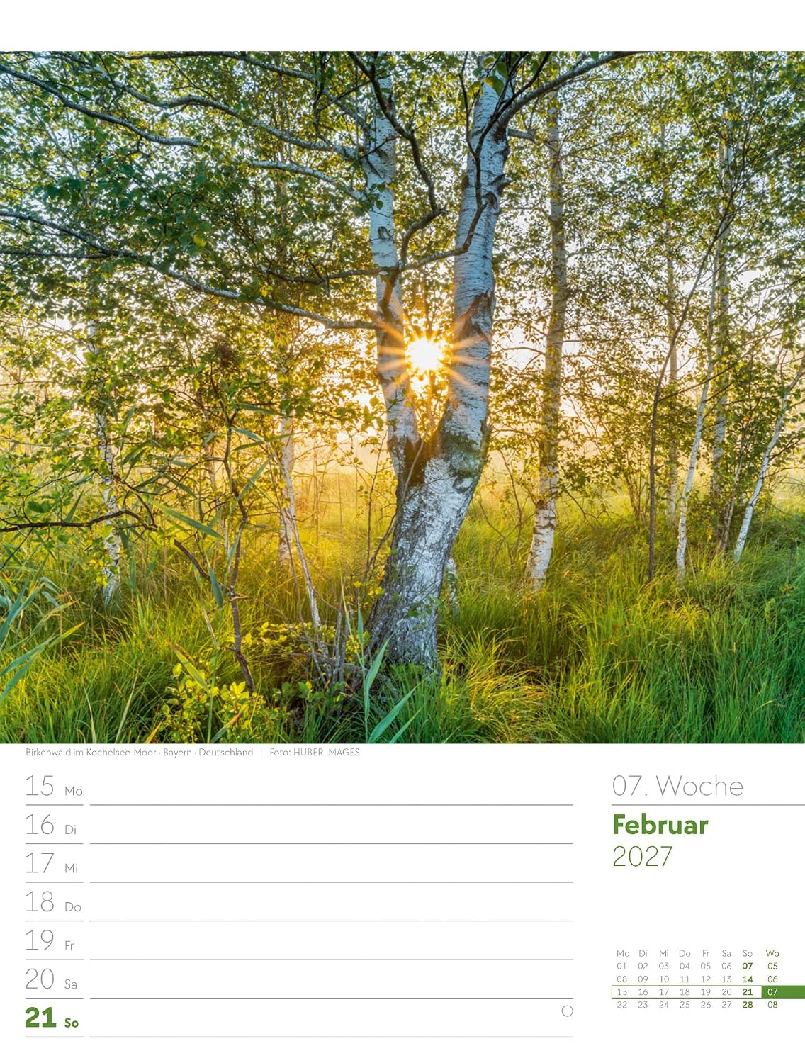 Unser Wald Wochenplaner Kalender 2027: Heimischer Natur-Wochenkalender im Hochformat (25x33 cm) | Mit Kreuzworträtseln, Sudokus & mehr – Bild 12