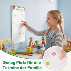 KONVINIT Family Calendar 2027, 15 Months, Wall Calendar, Portrait Format – Bild 6