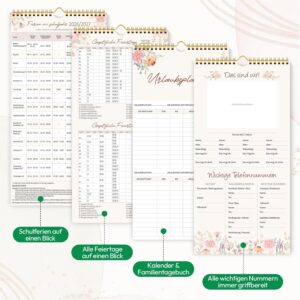 KONVINIT Family Calendar 2027, 15 Months, Wall Calendar, Portrait Format – Bild 5