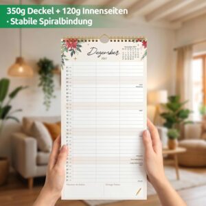 KONVINIT Family Calendar 2027, 15 Months, Wall Calendar, Portrait Format – Bild 7