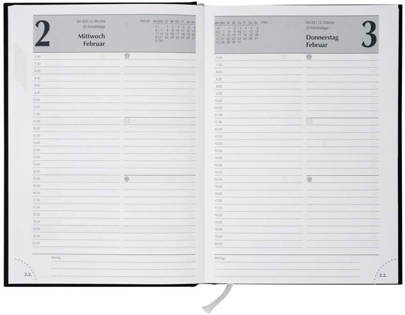 Livepac-Office Book Calendar 2027 / Executive Calendar/Colour: Blue + Glückskuli – Bild 2