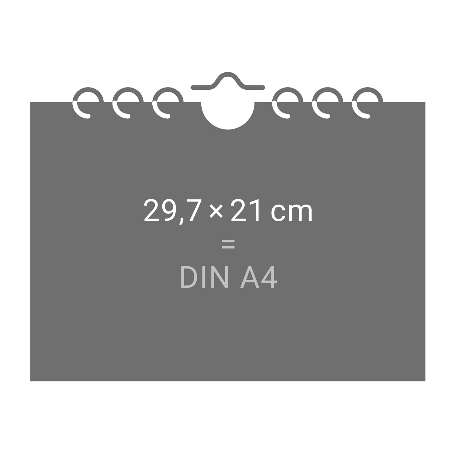 Black&White Tafelkalender A4 2027: Beidseitig bedruckter Jahresplaner im minimalistischen Schwarzweiß-Design. Praktischer Überblick über alle Termine im Format 29,7 x 21 cm – Bild 4