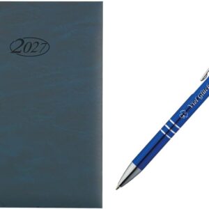Livepac-Office Book Calendar 2027 / Executive Calendar/Colour: Blue + Glückskuli