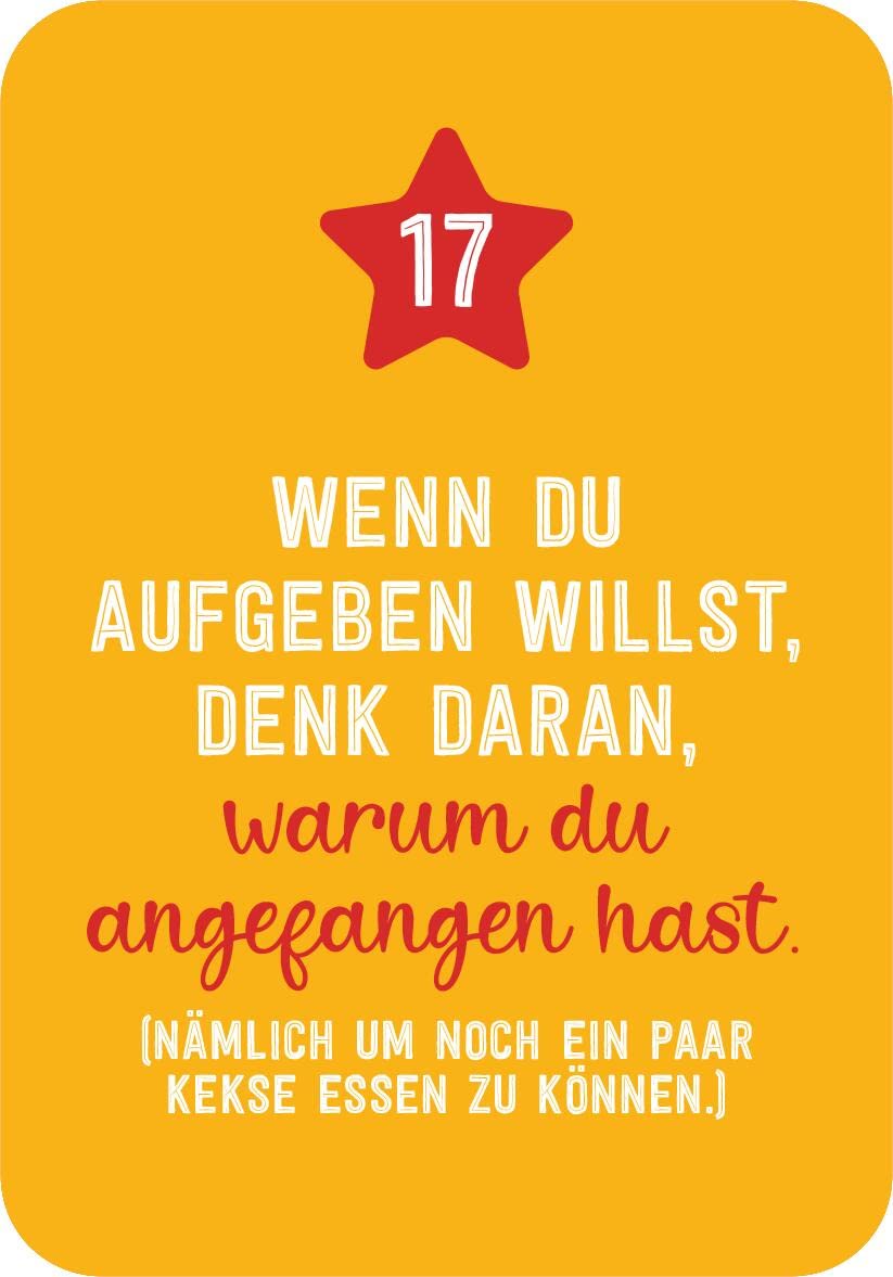 Christmas Fitness: 24 sportliche Challenges | Adventskalender-Kartenbox mit motivierenden Kärtchen – Bild 5