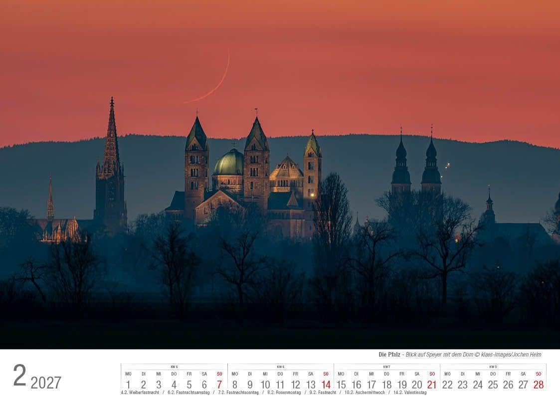 Die Pfalz 2027 Bildkalender A4 quer, spiralgebunden – Bild 3