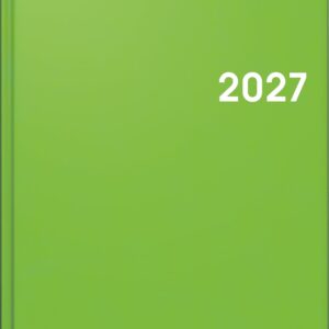 BRUNNEN Book Calendar Model 795 2027 | A5, Plastic, Light Green