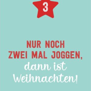 Christmas Fitness: 24 sportliche Challenges | Adventskalender-Kartenbox mit motivierenden Kärtchen – Bild 2