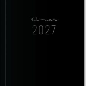 Häfft Monthly Calendar Slim Pocket Calendar 26/27 A6+ "Black Edition"