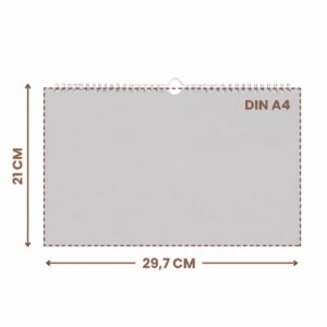 Monthly Appointment Calendar 1M/1S 2027: Wall Calendar A4 30 x 21 cm, 1 Month per Page, 16 Sheets, Wire Binding with Hanger, Week Counting, Pre- & Following Month, Sundays & Holidays – Bild 4