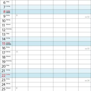 XL Familienplaner 2027: Familienkalender mit 6 breiten Spalten. Hochwertiger Familientimer mit Ferienterminen, extra Spalte, Vorschau bis März 2027 und nützlichen Zusatzinformationen. – Bild 9