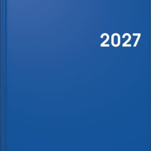 BRUNNEN Book Calendar Model 795 2027 | A5, Plastic, Blue
