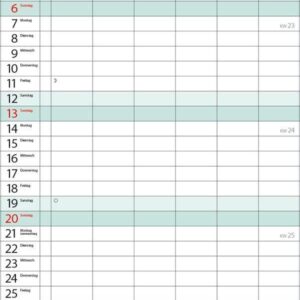 XL Familienplaner 2027: Familienkalender mit 6 breiten Spalten. Hochwertiger Familientimer mit Ferienterminen, extra Spalte, Vorschau bis März 2027 und nützlichen Zusatzinformationen. – Bild 7