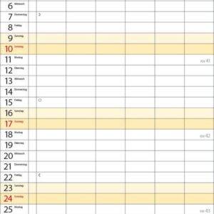 XL Familienplaner 2027: Familienkalender mit 6 breiten Spalten. Hochwertiger Familientimer mit Ferienterminen, extra Spalte, Vorschau bis März 2027 und nützlichen Zusatzinformationen. – Bild 11