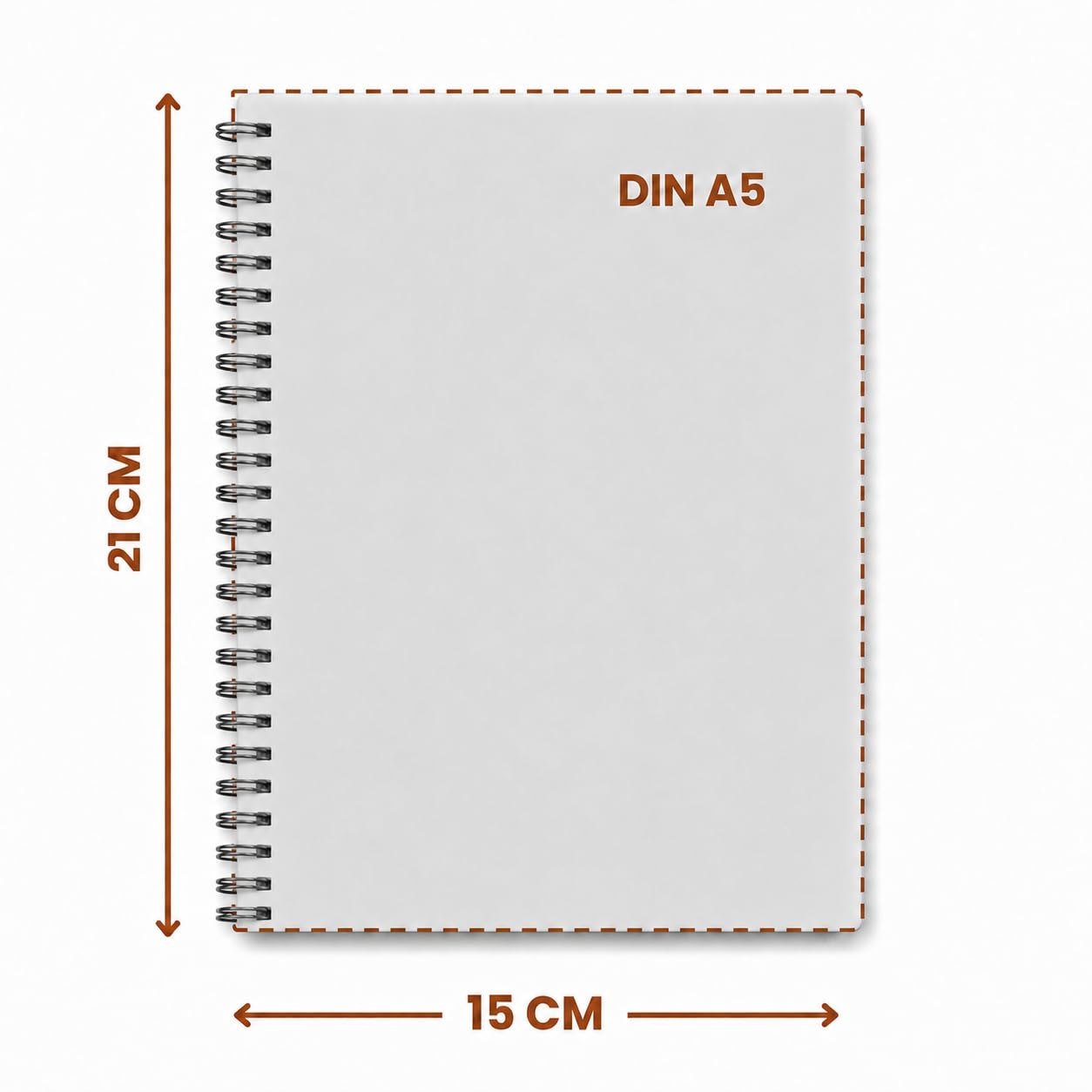 Wochenplaner Balacron schwarz A5 Ringbuch 2027: Wochenkalender A5 (15x21 cm) mit 1 Woche auf 2 Seiten, Ringbindung, Zeiteinteilung 7-22 Uhr & 4-sprachigem Kalendarium für Arbeit & Studium – Bild 4