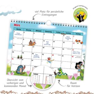 Trötsch Der kleine Maulwurf Monatsterminer Monatskalender 2027: Monatskalender Planer Bürokalender Terminer – Bild 4
