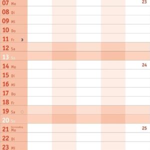 Basic Familienplaner 2027: Praktischer Wandplaner mit 5 Spalten. Familien-Wandkalender mit Schulferien und 3-Monats-Ausblick aufs Folgejahr. Terminkalender 2027. – Bild 7