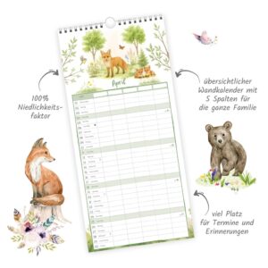 Trötsch Familienkalender Waldfreunde 2027: Wandkalender – Bild 4