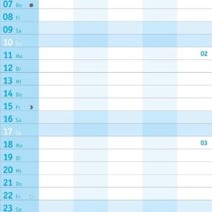 Alternative view of Basic Familienplaner 2027: Praktischer Wandplaner mit 5 Spalten. Familien-Wandkalender mit Schulferien und 3-Monats-Ausblick aufs Folgejahr. Terminkalender 2027.