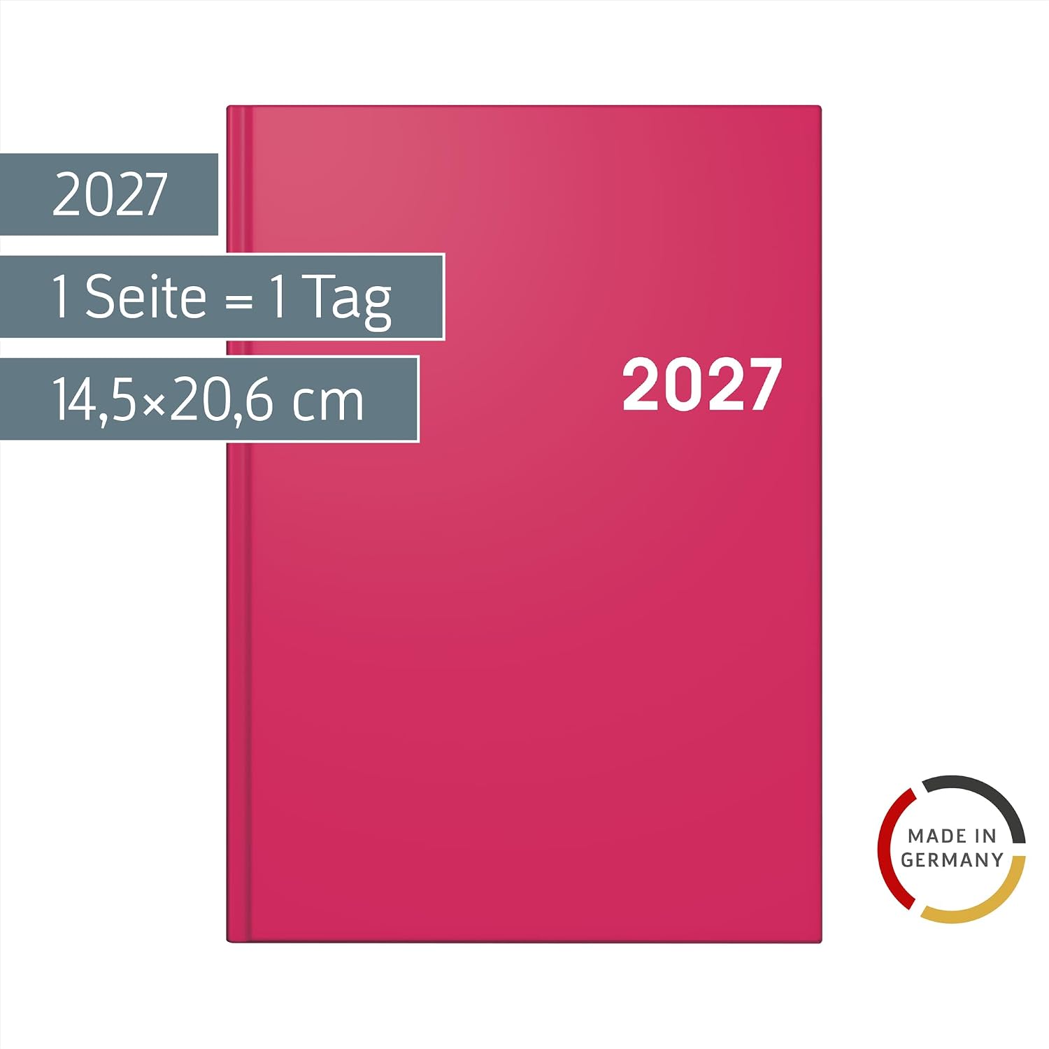 BRUNNEN Book Calendar Model 795 2027 | A5, Paper, Pink – Bild 2