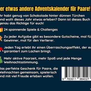 Alternative view of Adventskalender für Paare - Das Duell-Buch: 24 lustige Spiele und Challenges inkl. 24 besondere Gutscheine für eine spannende Adventszeit und ein unvergessliches Weihnachten! (Duellbücher)