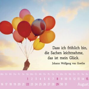Mini-Kalender 2027: Der kleine Gute-Laune-Kalender: Mini-Monatskalender. Kleiner Tischkalender zum Aufstellen mit Monatskalendarium – Bild 4