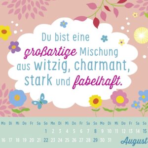 Mini-Kalender 2027: Für eine tolle Freundin wie dich: Mini-Monatskalender. Kleiner Tischkalender zum Aufstellen mit Monatskalendarium – Bild 5