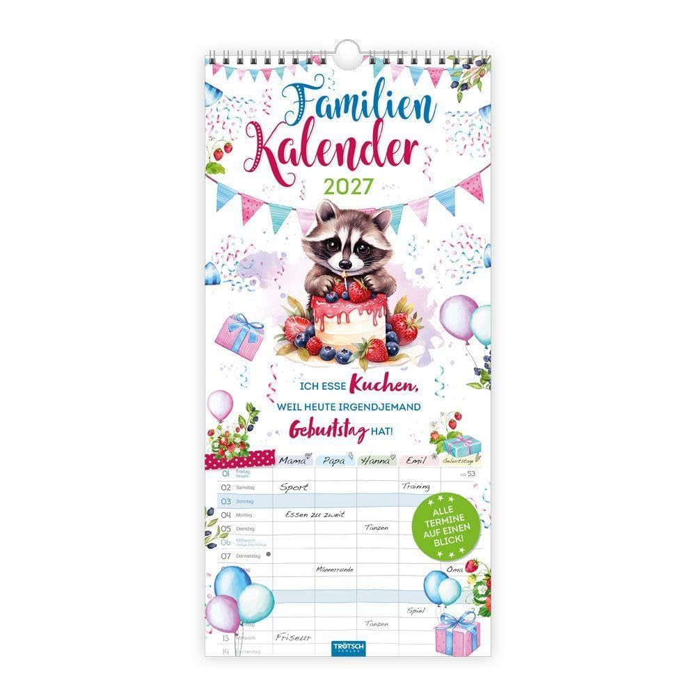 Trötsch Familienkalender Spruchreif 2027: Wandkalender