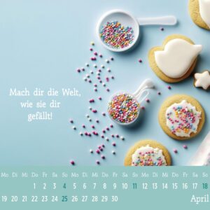 Mini-Kalender 2027: Der kleine Gute-Laune-Kalender: Mini-Monatskalender. Kleiner Tischkalender zum Aufstellen mit Monatskalendarium – Bild 3