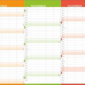 3-Monats-Familienplaner 2027: Familienkalender mit 3 Monats-Übersicht. Praktischer Familien-Wandkalender mit viel Platz zum Eintragen. 44 x 34 cm – Bild 5