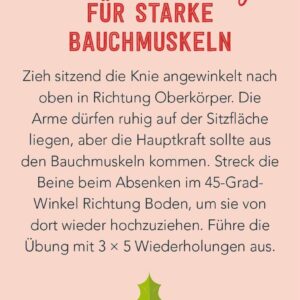 Christmas Fitness: 24 sportliche Challenges | Adventskalender-Kartenbox mit motivierenden Kärtchen – Bild 4