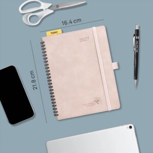 Alternative view of POPRUN Calendar 2027 Weekly Planner with Notes Approx. A5 (21.8 x 16.4 cm