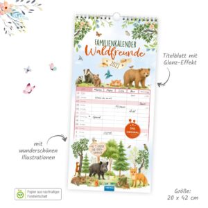 Alternative view of Trötsch Familienkalender Waldfreunde 2027: Wandkalender