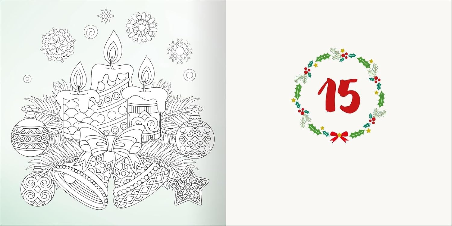 Diamond Adventskalender: Ausmalen & Stickern – 24 wunderschöne Motive mit Diamond Dots | 24 zauberhafte Adventsmotive zum Heraustrennen und Gestalten ... (Malprodukte für Erwachsene) – Bild 4