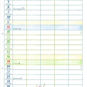Helme Heine: Familienplaner 2027: Familienkalender mit 5 Spalten. Liebevoll illustrierter Familien-Wandkalender mit Schulferien und Stundenplänen. – Bild 13
