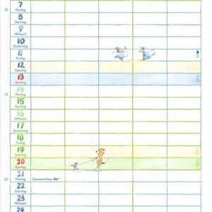 Helme Heine: Familienplaner 2027: Familienkalender mit 5 Spalten. Liebevoll illustrierter Familien-Wandkalender mit Schulferien und Stundenplänen. – Bild 7
