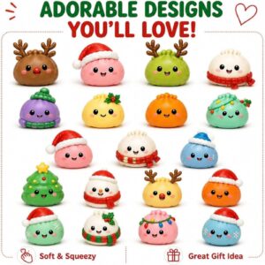 Squishy Advent Calendar 2026, Dumpling Squishy Christmas Calendar, B – Bild 4