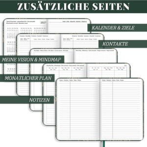 Lonely Oak Calendar 2027 Book Calendar A5 Weekly Planner Pocket Calendar – Bild 5