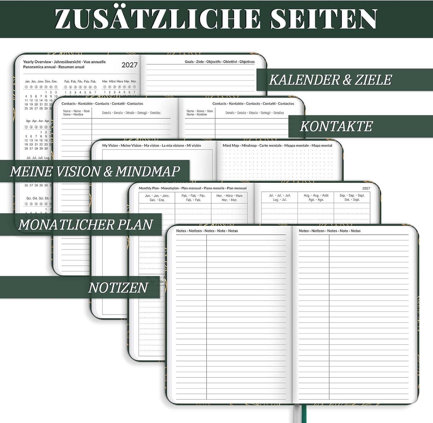 Lonely Oak Calendar 2027 Book Calendar A5 Weekly Planner Pocket Calendar – Bild 5