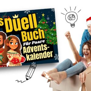 Adventskalender für Paare - Das Duell-Buch: 24 lustige Spiele und Challenges inkl. 24 besondere Gutscheine für eine spannende Adventszeit und ein unvergessliches Weihnachten! (Duellbücher) – Bild 4