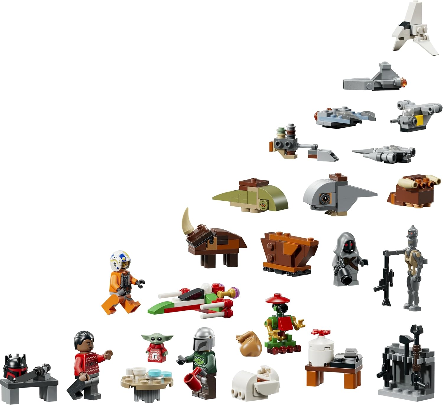 LEGO Star Wars 75456 Advent Calendar 2026 - Pre-Christmas Gift Toy for Boys from 6 Years - 24 Surprises with 4 Mini Figures, IG-11 Droid & Grogu Figure - Gift for The Mandalorian Fans – Bild 7