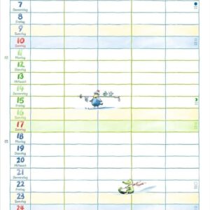 Alternative view of Helme Heine: Familienplaner 2027: Familienkalender mit 5 Spalten. Liebevoll illustrierter Familien-Wandkalender mit Schulferien und Stundenplänen.