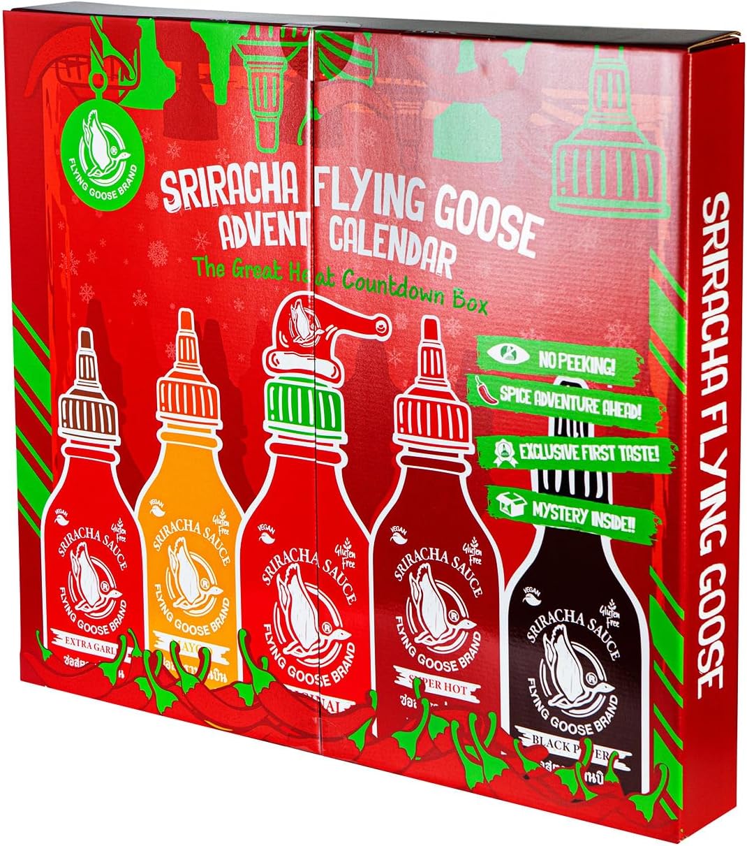FLYING GOOSE Advent Calendar, Exclusive Gift for Foodies & Sauce Fans