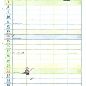 Helme Heine: Familienplaner 2027: Familienkalender mit 5 Spalten. Liebevoll illustrierter Familien-Wandkalender mit Schulferien und Stundenplänen. – Bild 12