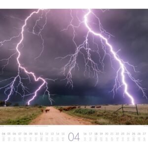 Naturkräfte Kalender 2027 | Wetterphänomene und Naturgewalten | Spektakuläre Wetterfotografie im großen Querformat (54x42 cm) | Wetterkalender – Bild 5