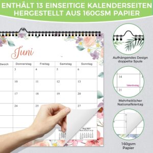 Calendar 2027 Wall Calendar A4 Monthly Calendar Year Planner Monthly Planner Monthly Overview for Two 2027 for the Whole Year with Holidays, Family Planner School Holidays Wall Calendar Family – Bild 6