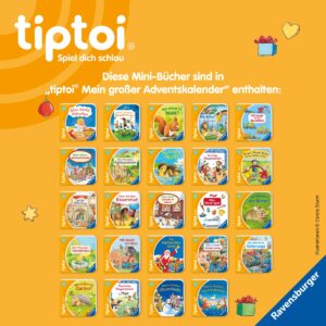 tiptoi® Mein großer Adventskalender, Adventskalender für Kinder ab 3 Jahren, mit 24 Mini-Büchern – Bild 7