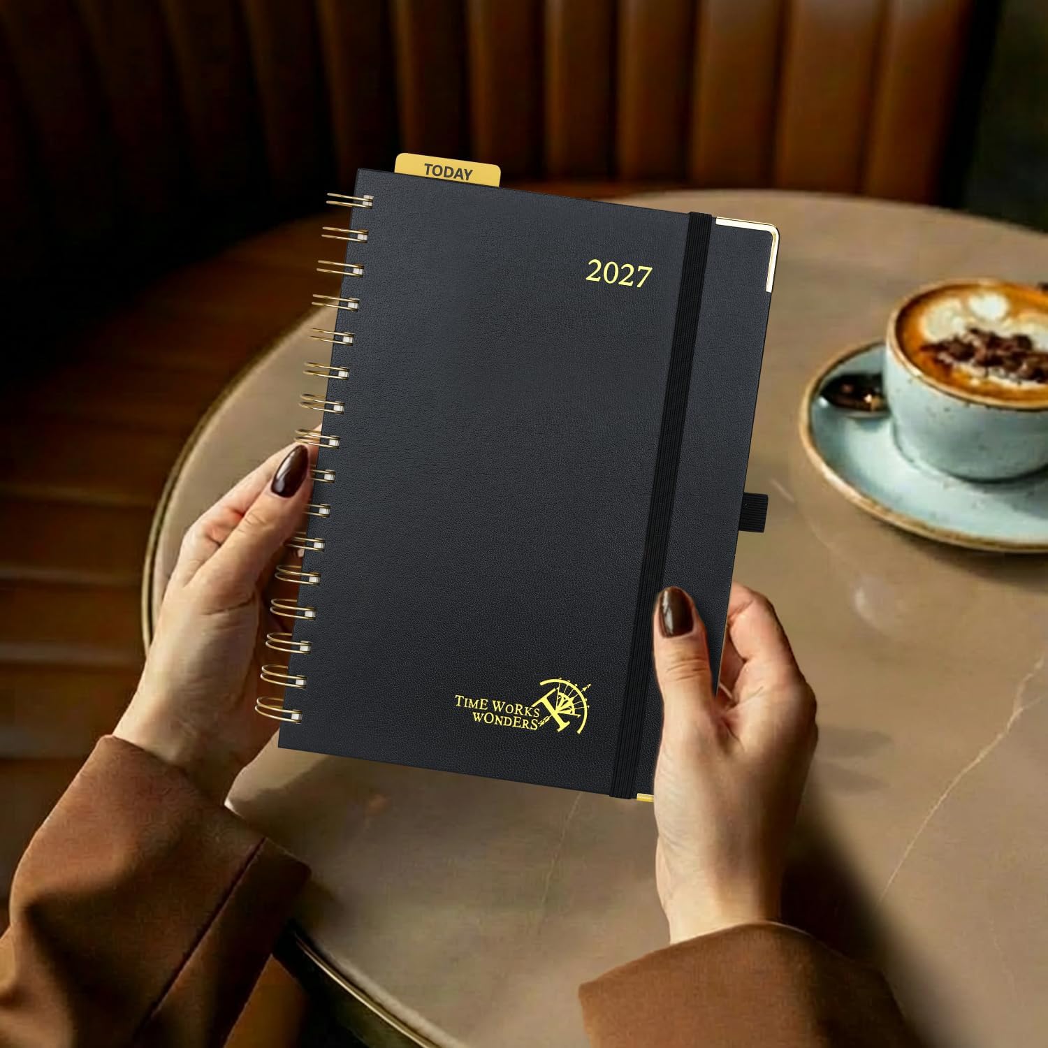 POPRUN Calendar 2027 Weekly Planner A5 (21 x 15.5 cm) Spiral Book Hardcover – Bild 8