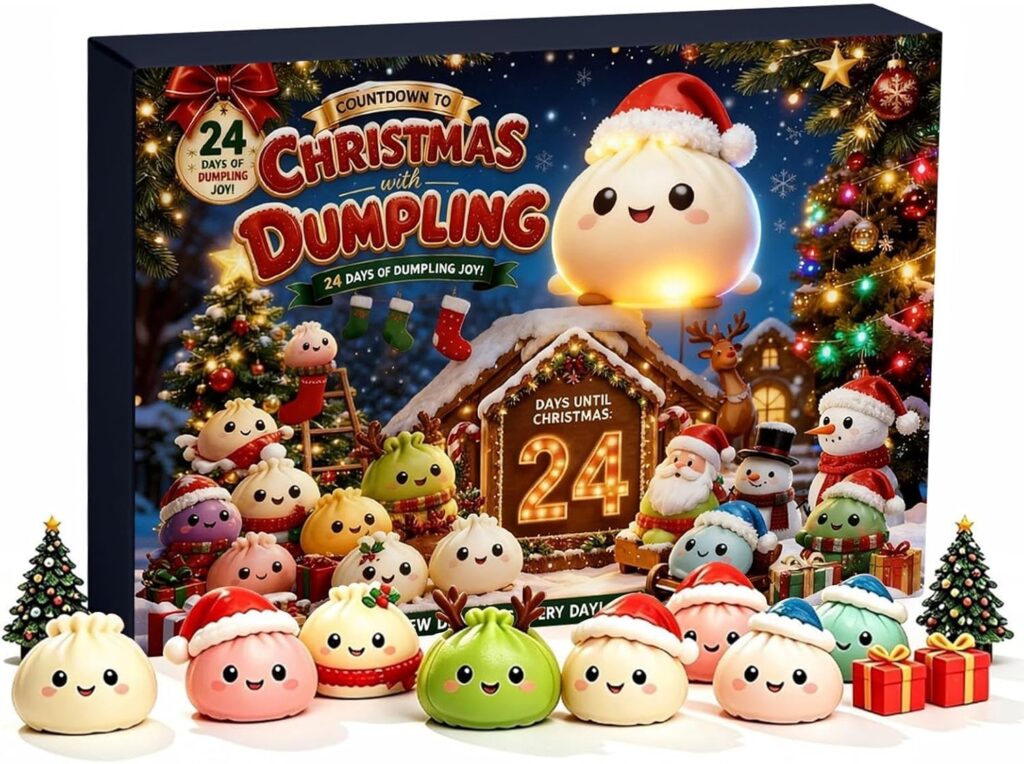 Squishy Advent Calendar 2026, Dumpling Squishy Christmas Calendar, B